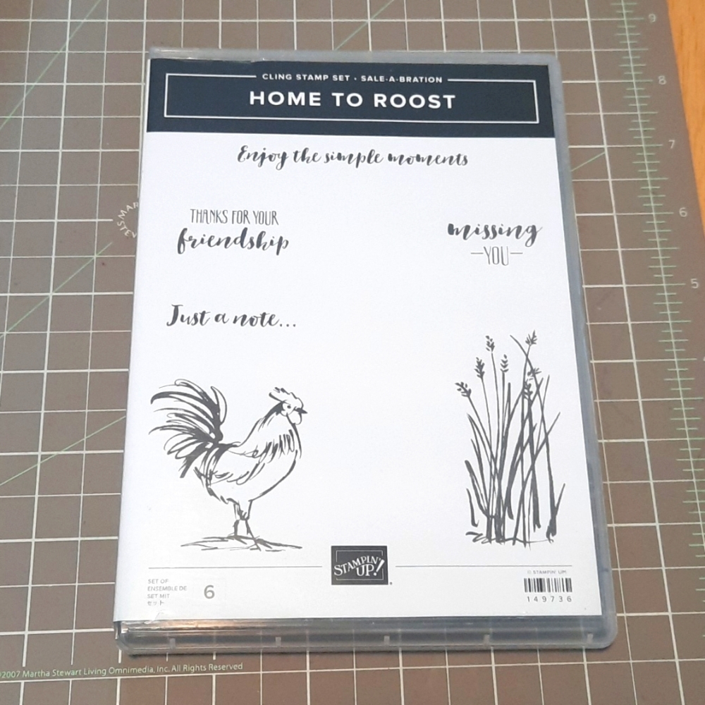 Home to Roost Cling mount stamp set